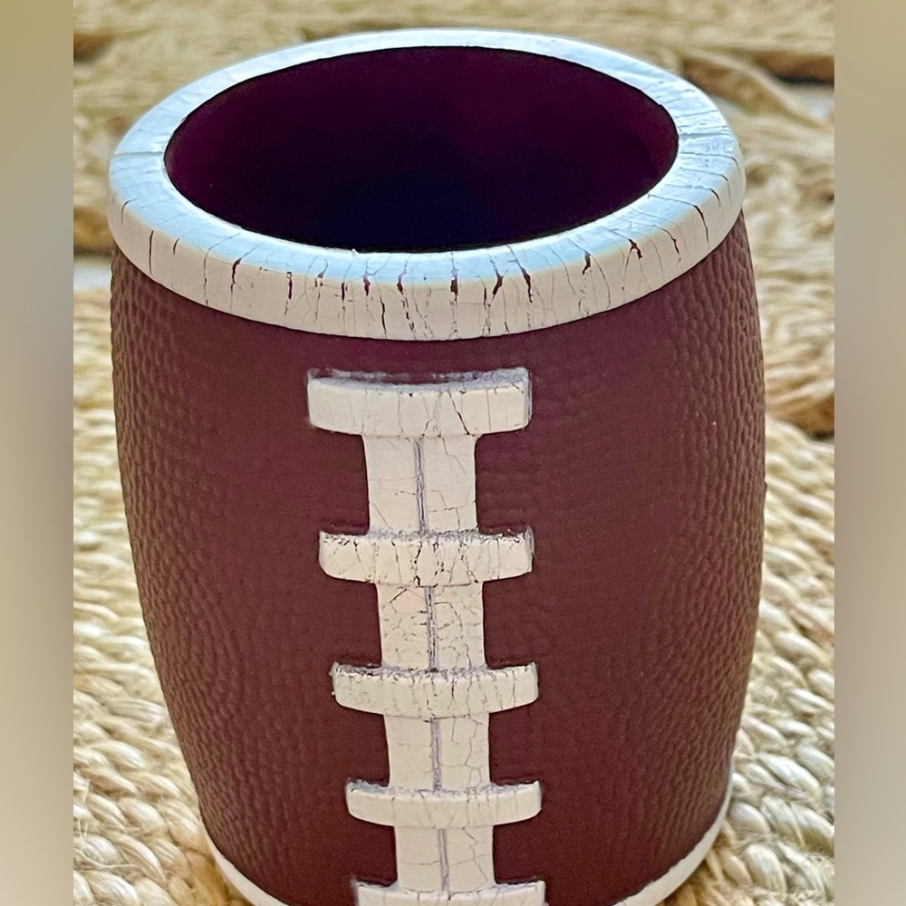 Foam football beer koozie huggie